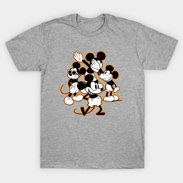 MICKEY MOUSE, STEAMBOAT WILLIE 1928 COLECTION T-Shirt by Diyutaka